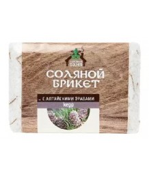 Соляной брикет "Соляная баня" с Алтайскими травами Кедр