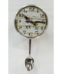 Часы кухонные с маятником в виде ложки чЧК-4